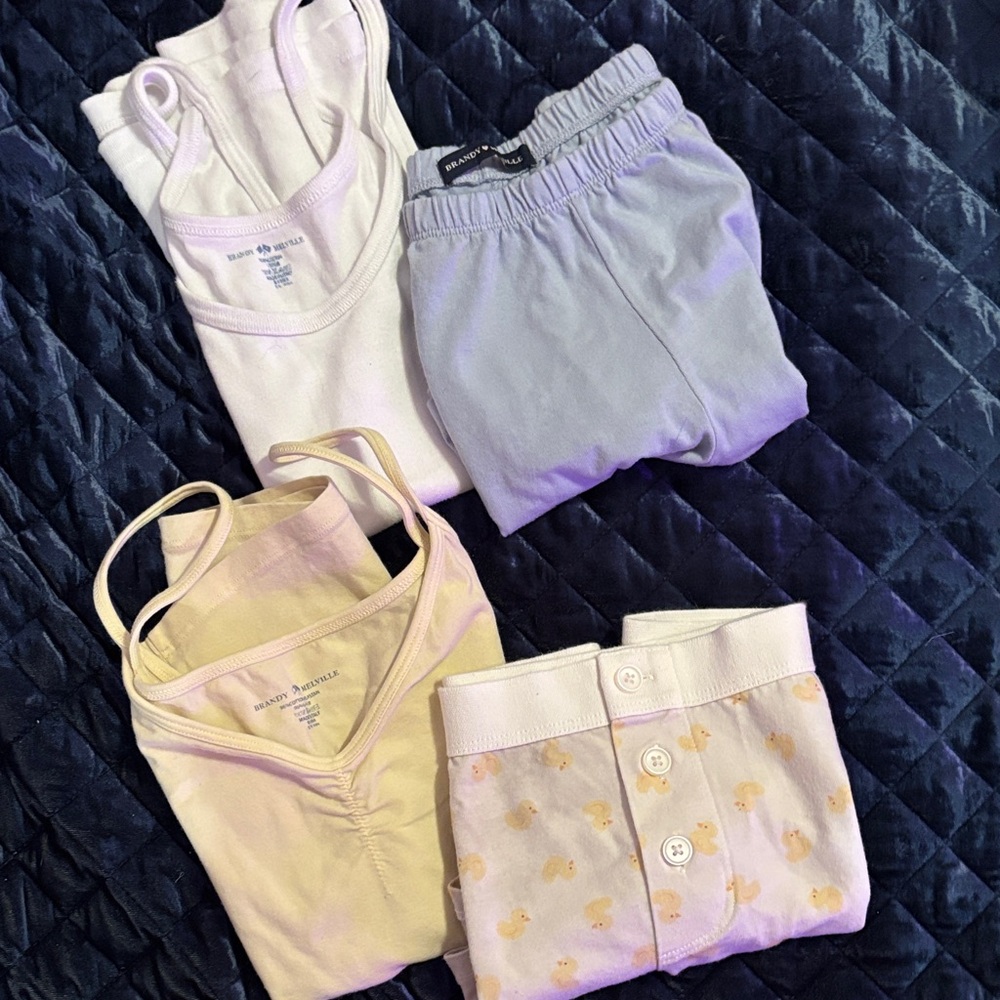 Brandy Meliville Bundle Of 2 Sets Sleep Shorts & Matching Tank Tops Size Small